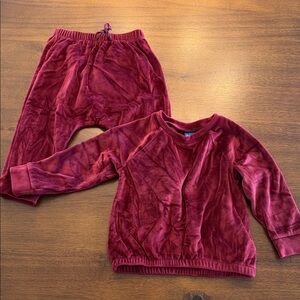 Old Navy Burgundy Baby / Toddler Sweat Set - 12-18M